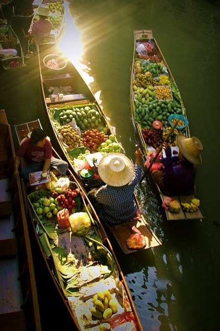 Schwimmender Markt